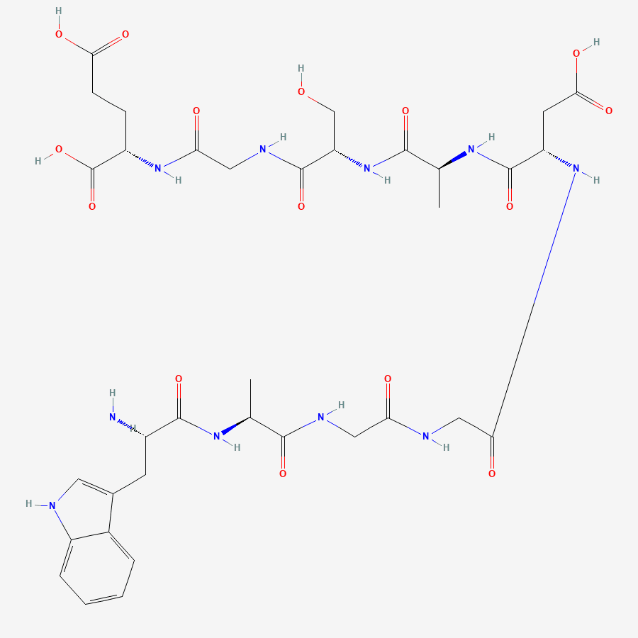 Chemical structure diagram of DSIP