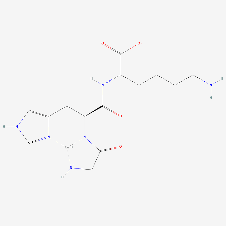 Chemical structure diagram of GHK-Cu