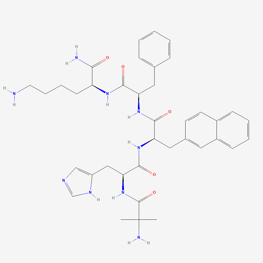 Chemical structure diagram of Ipamorelin